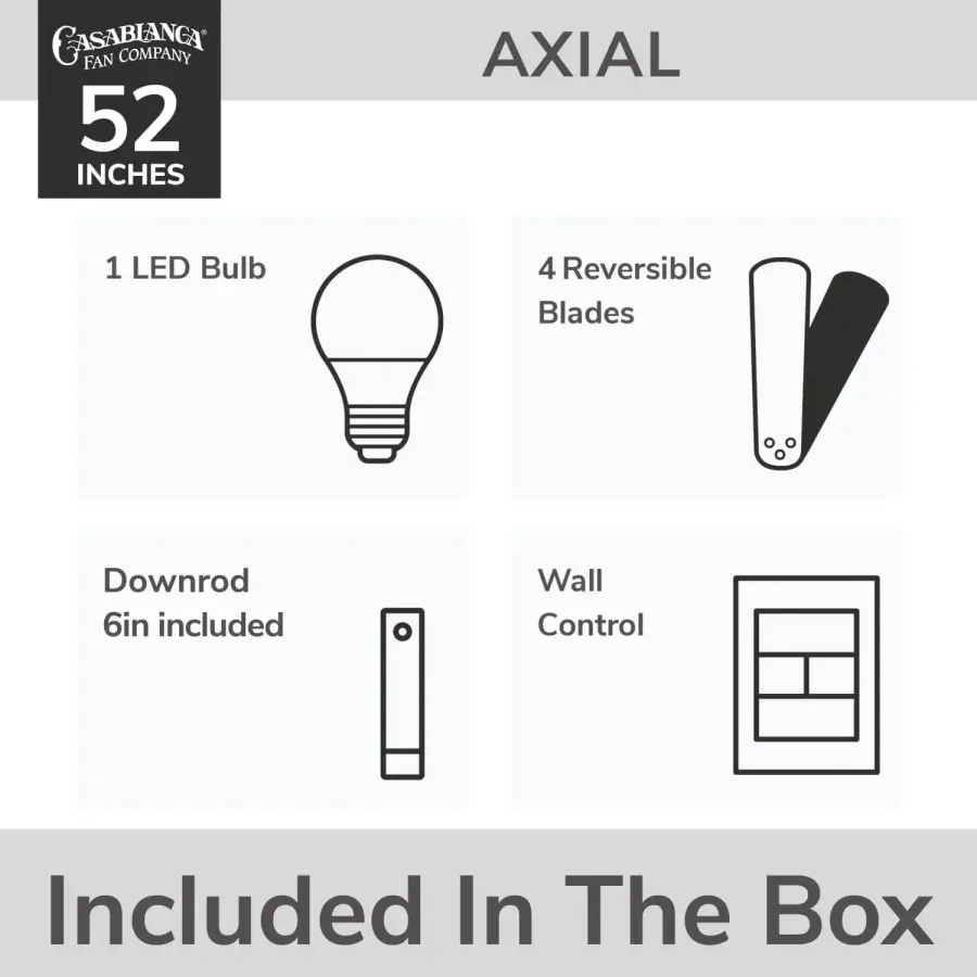 Axial 52" LED Ceiling Fan with Light - Image 8