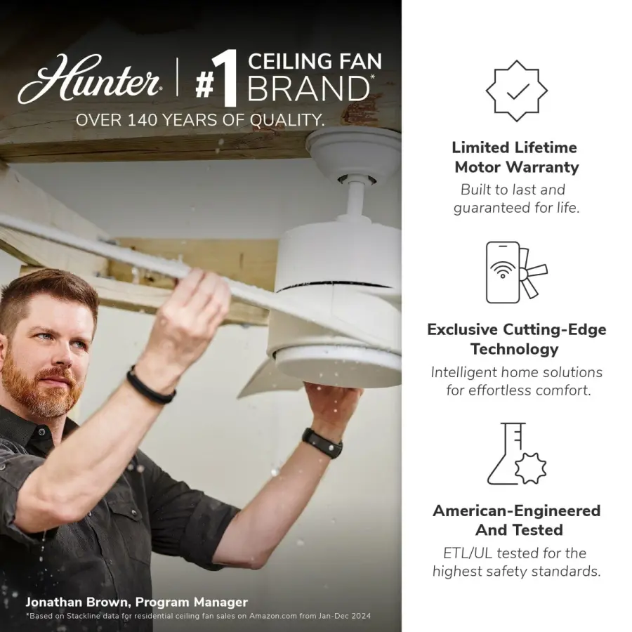 Levitt 54" LED Ceiling Fan with Light - Image 3
