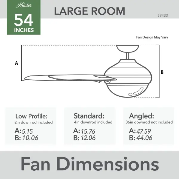 Levitt 54" LED Ceiling Fan with Light - Image 4