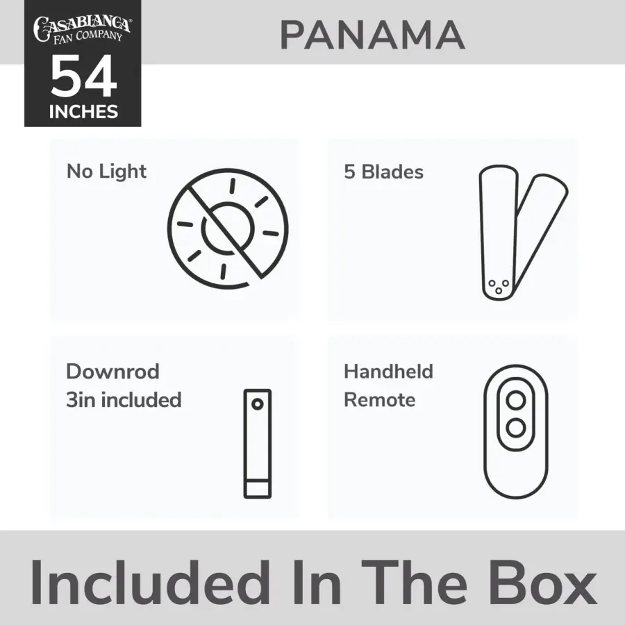 Casablanca Panama 54" DC Ceiling Fan with Remote - Image 31