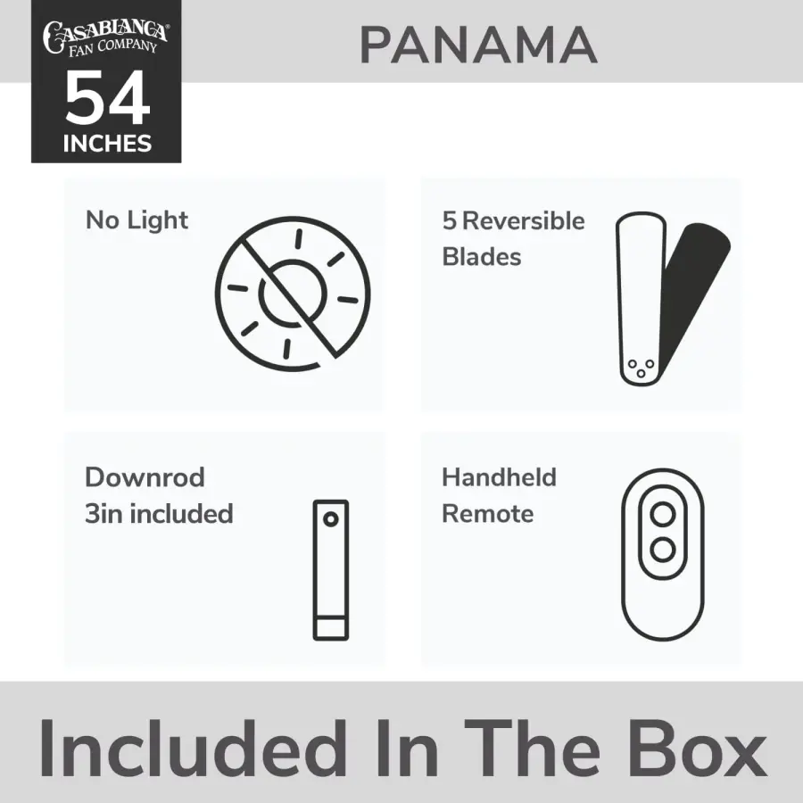 Casablanca Panama 54" DC Ceiling Fan with Remote - Image 34