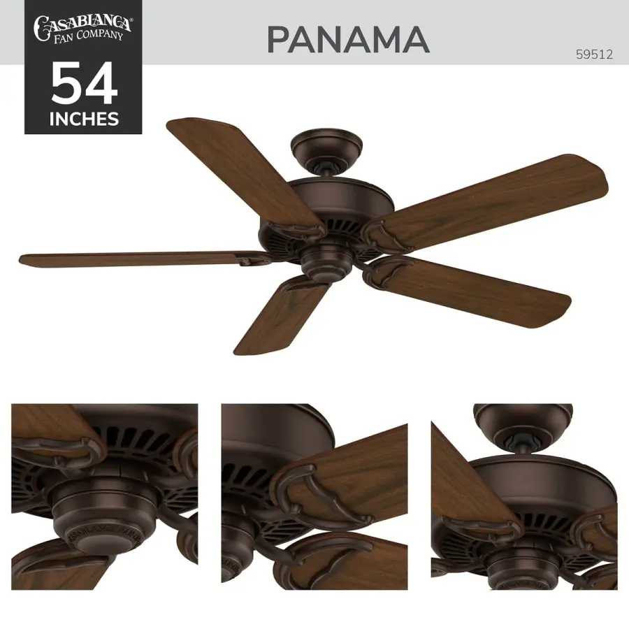 Casablanca Panama 54" DC Ceiling Fan with Remote - Image 8