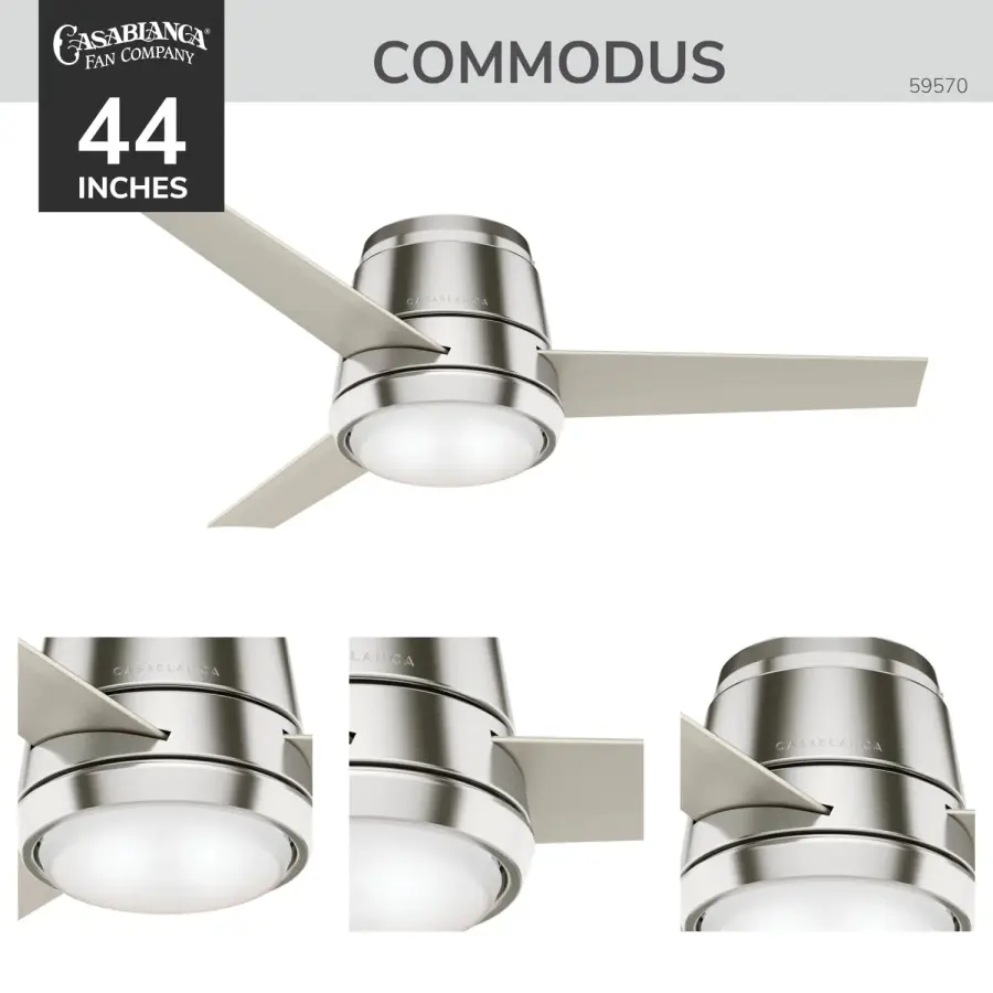 Commodus 44" LED Ceiling Fan with Light - Image 2
