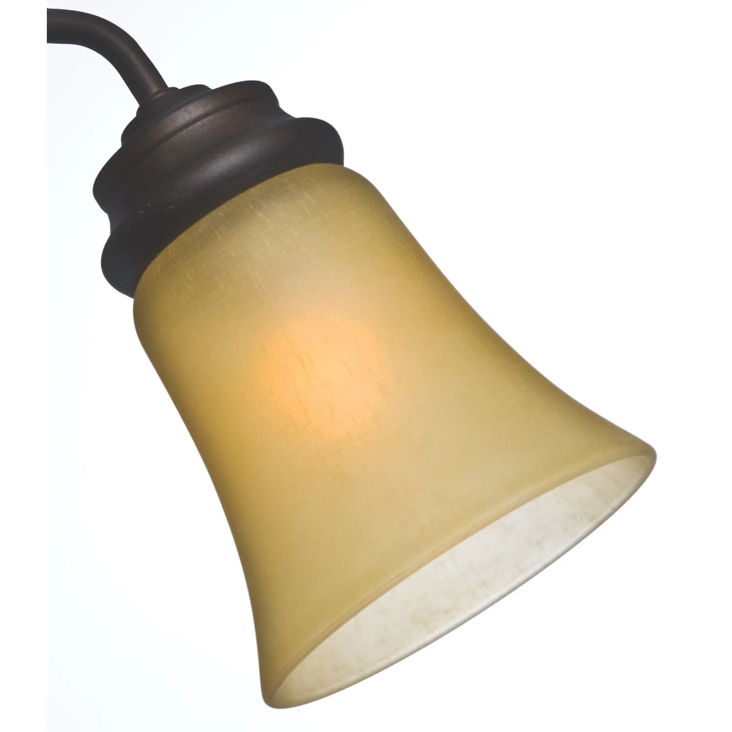 Amber Linen Bell Shape Glass Shade