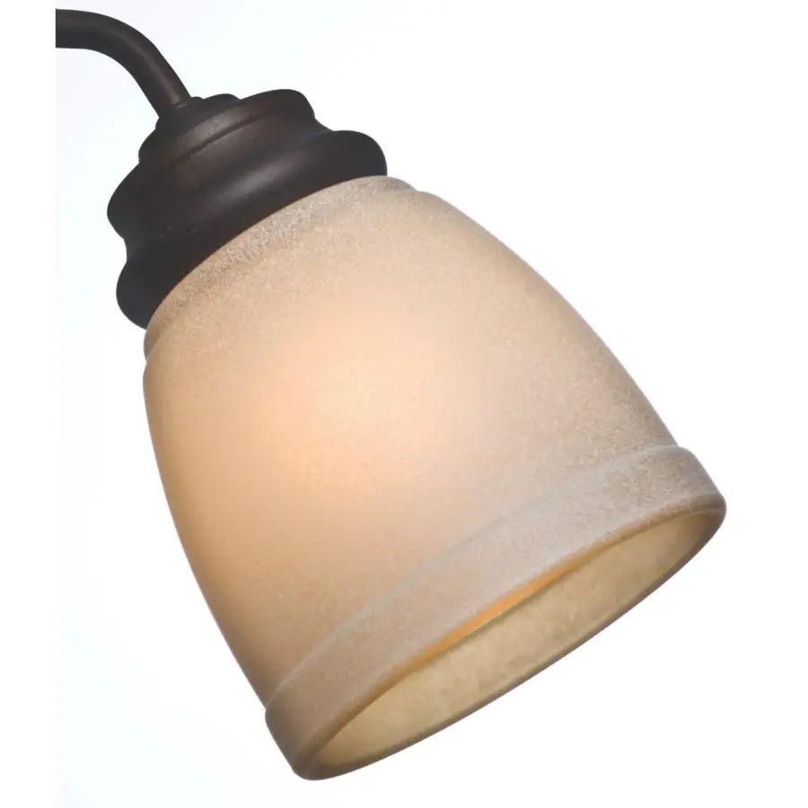 Versatile Tea Stain Glass Shades for Hunter & Casablanca Fans