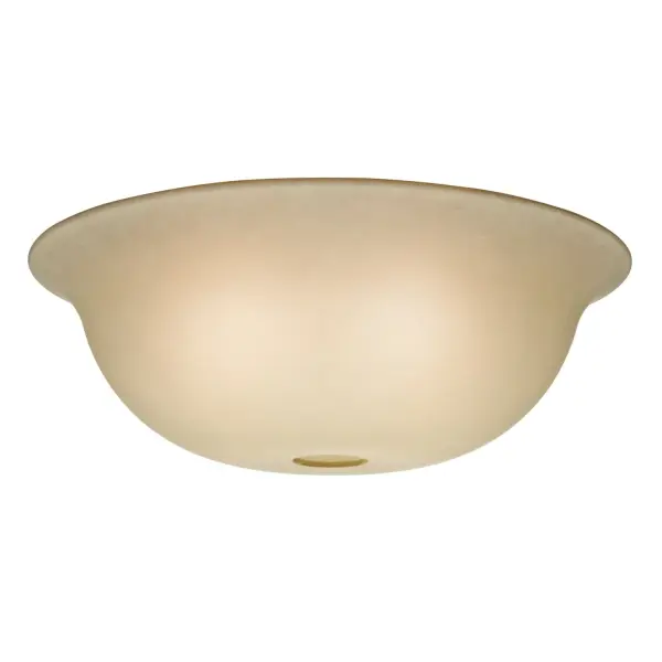 A versatile replacement shade featuring warm tea stain glass that works across Hunter and Casablanca fan collections. Simple bowl design offers easy customization for traditional and transitional interiors.