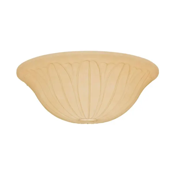 This toffee-tinted glass bowl brings warm, tropical elegance to ceiling fans with universal compatibility across Hunter and Casablanca collections. The simple yet sophisticated design complements various décor styles.