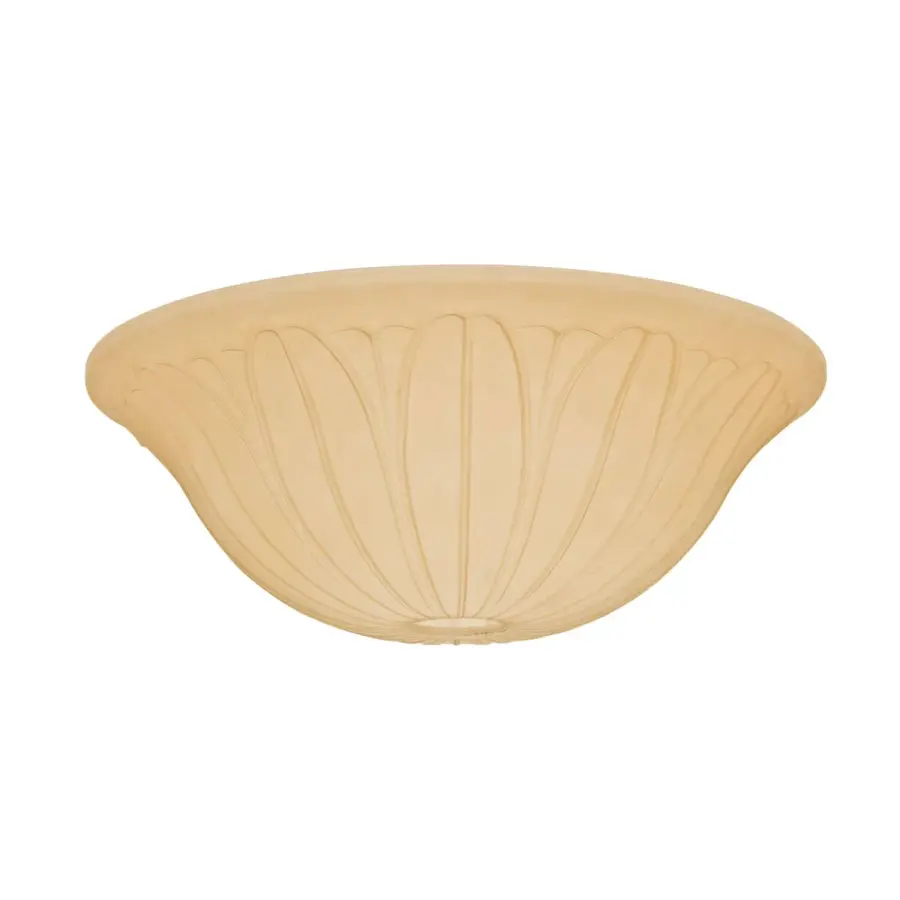 Tropical Leaf Toffee Glass Bowl