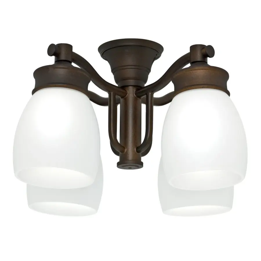 Versatile Outdoor Fan Light Kit with Classic Bronze Finish