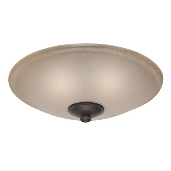 Sleek, low-profile bowl light kit designed for ceiling fan integration. Features energy-efficient CFL compatibility with 3-bulb configuration and damp rating for covered outdoor use.
