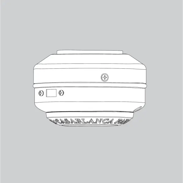 Factory-original switch housing assembly in clean snow white finish. Designed as a direct replacement component for compatible ceiling fan and lighting control systems.
