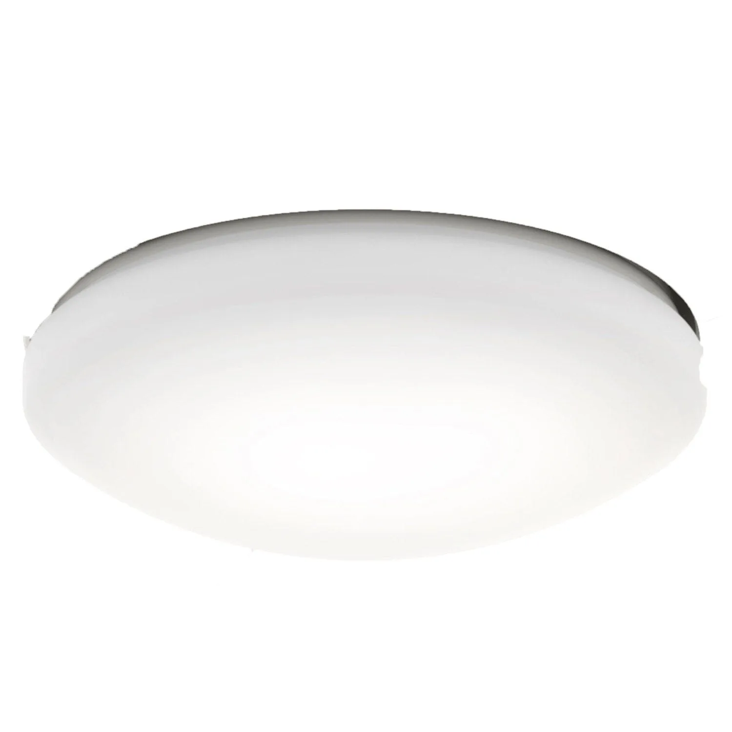 Painted Cased White Glass Bowl Shade