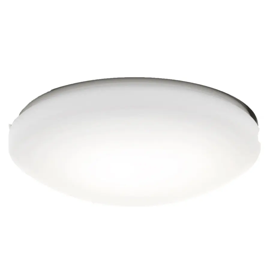 Painted Cased White Glass Bowl Shade