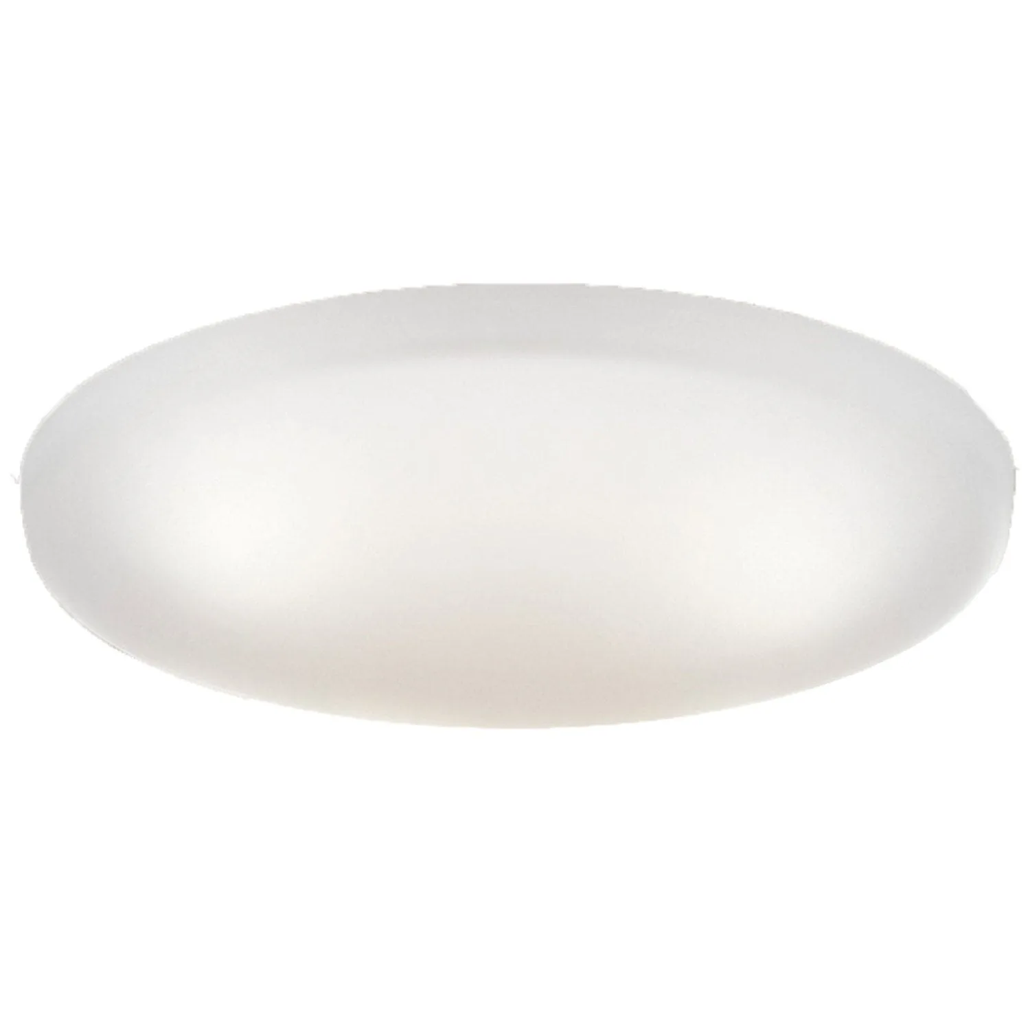 Painted Cased White Glass Bowl Shade