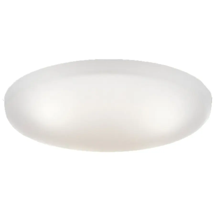 Painted Cased White Glass Bowl Shade