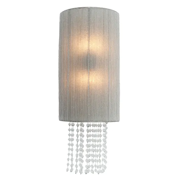 Elegant Crystal Wall Sconce with Coastal-Inspired Sea Glass Accents - Image 2