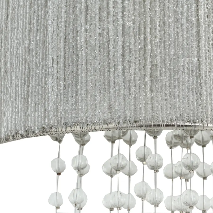 Elegant Crystal Wall Sconce with Coastal-Inspired Sea Glass Accents - Image 3