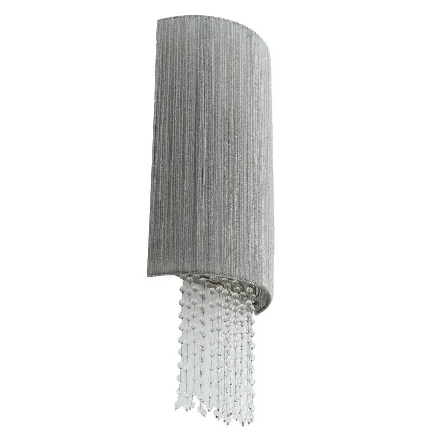 Elegant Crystal Wall Sconce with Coastal-Inspired Sea Glass Accents - Image 5