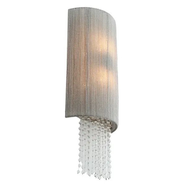 Elegant Crystal Wall Sconce with Coastal-Inspired Sea Glass Accents - Image 6