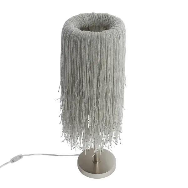 Elegant Crystal Table Lamp with Timeless Polished Nickel Finish - Image 4