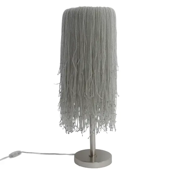 Crystal Reign 2-Light Table Lamp in Polished Nickel - Image 6