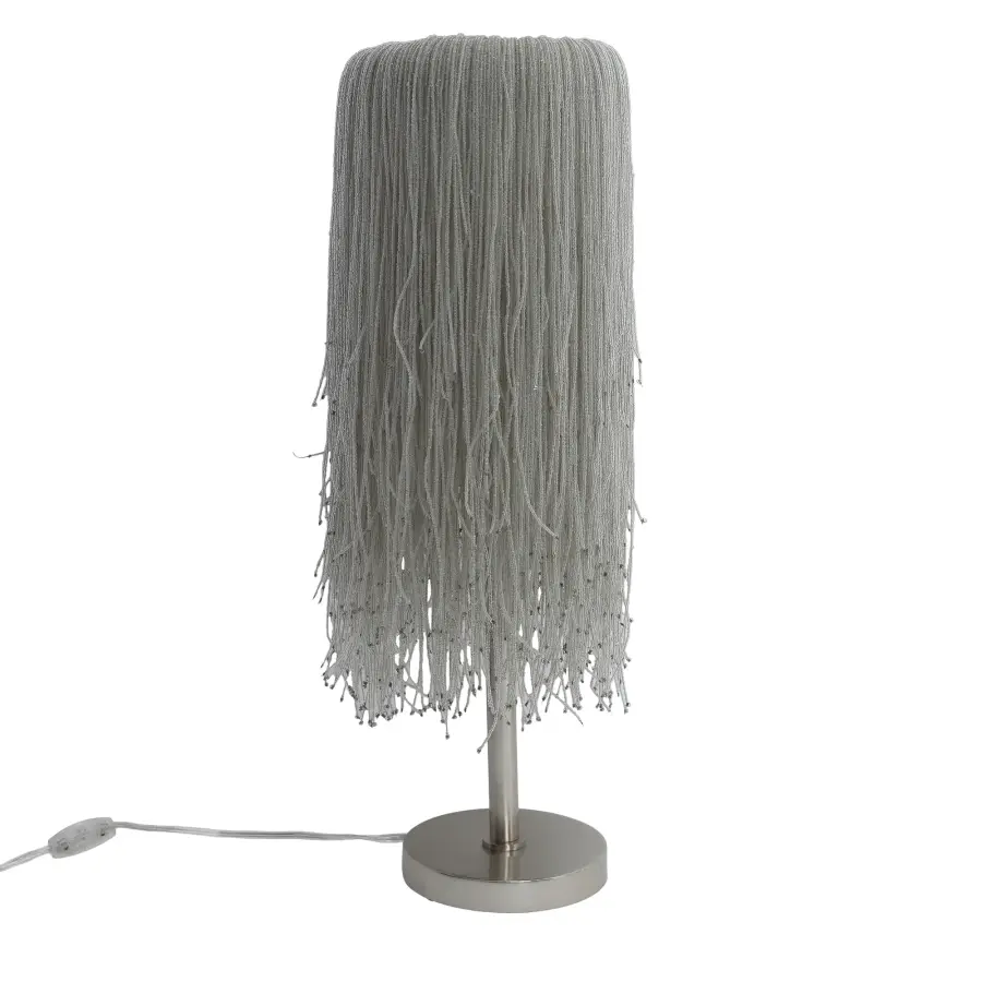 Crystal Reign 2-Light Table Lamp in Polished Nickel - Image 6