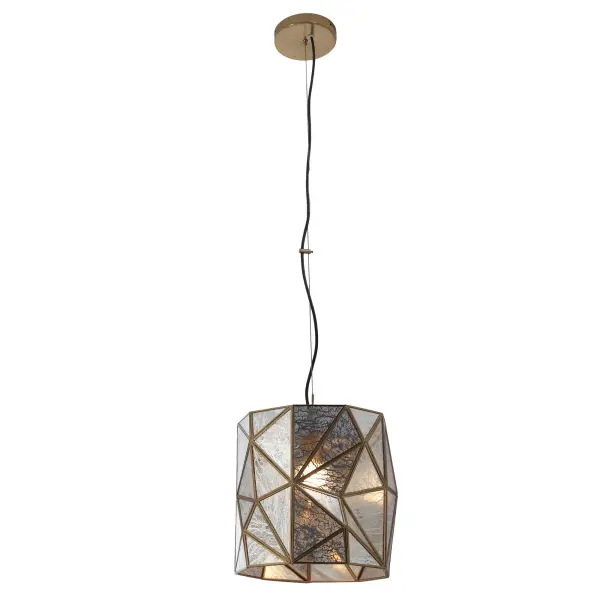 Geo-Gem 1-Light Mini Pendant in Artisan Brass - Image 1