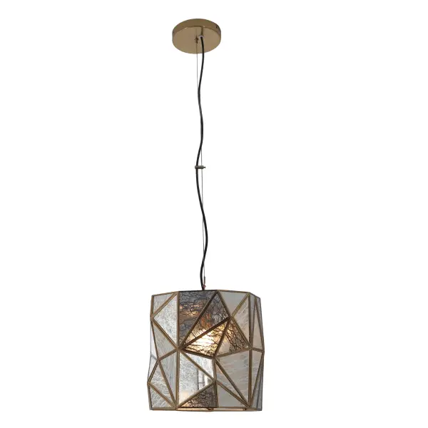 Geo-Gem 1-Light Mini Pendant in Artisan Brass - Image 2