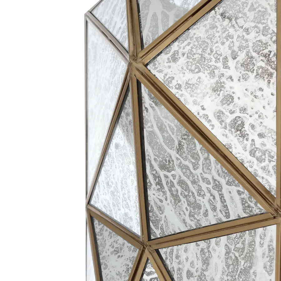 Geo-Gem 1-Light Mini Pendant in Artisan Brass - Image 3