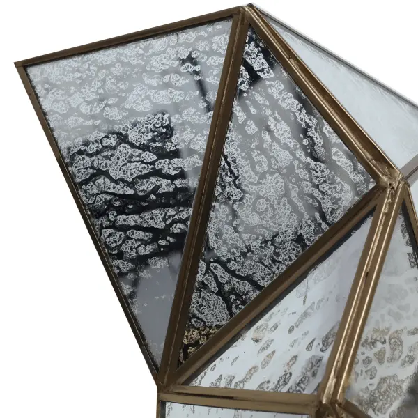 Geo-Gem 2-Light Wall Sconce in Artisan Brass - Image 3