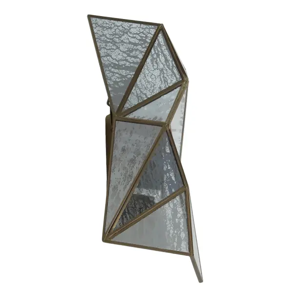 Geo-Gem 2-Light Wall Sconce in Artisan Brass - Image 4