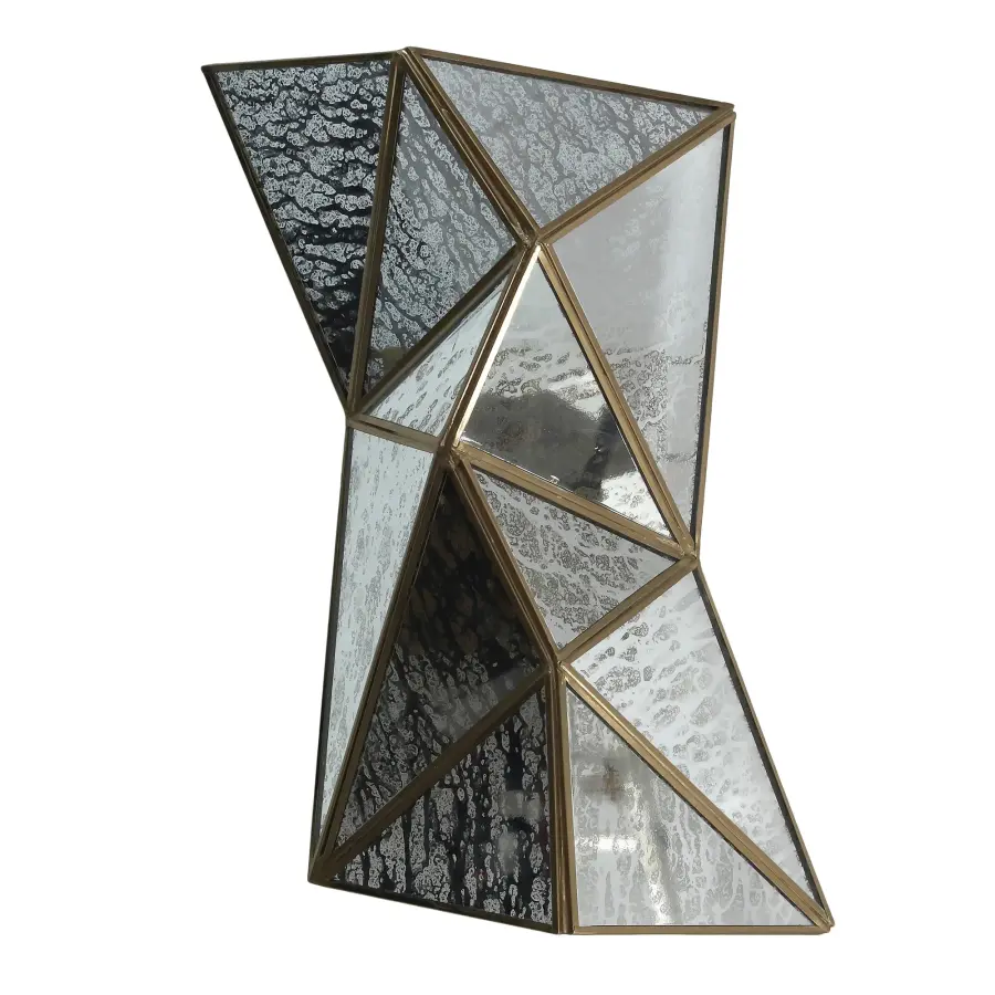 Geo-Gem 2-Light Wall Sconce in Artisan Brass - Image 6
