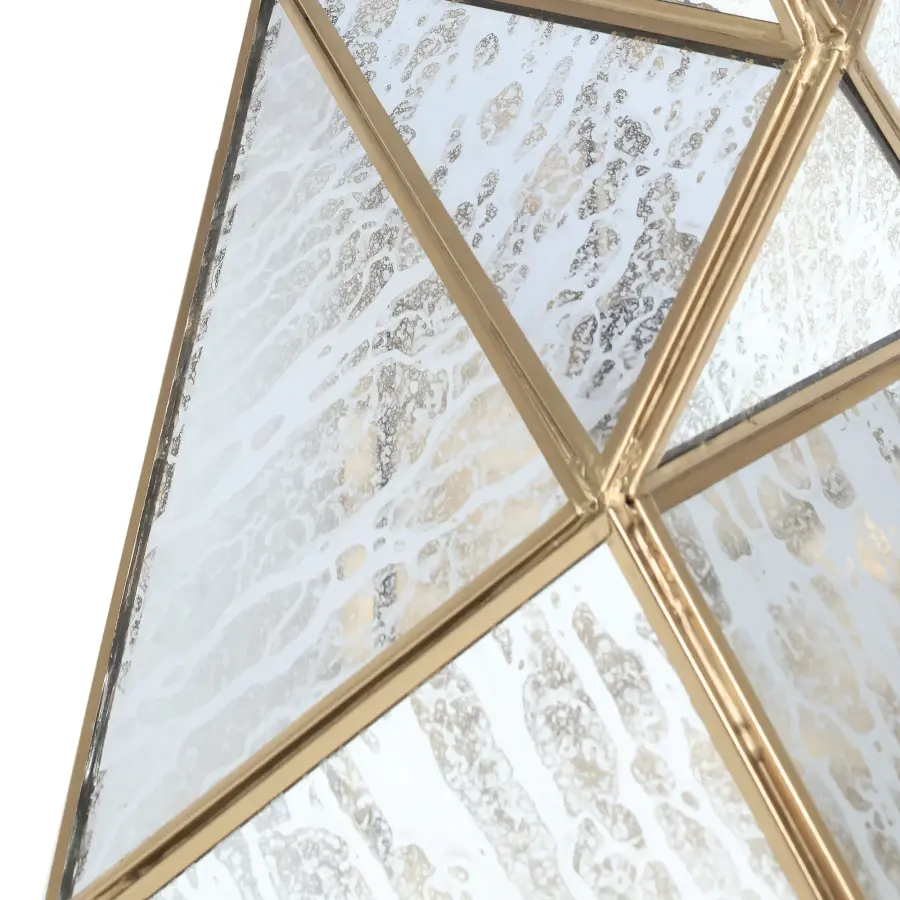 Geo-Gem 4-Light Wall Sconce in Artisan Brass - Image 3