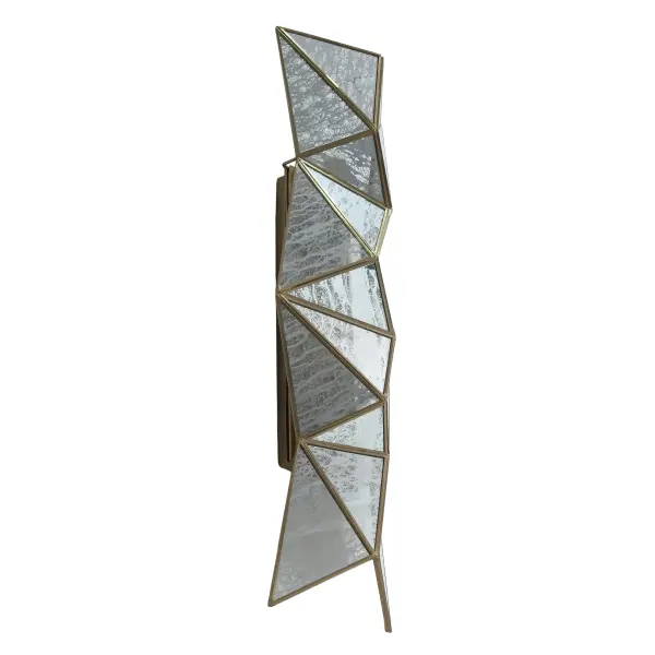 Geo-Gem 4-Light Wall Sconce in Artisan Brass - Image 4