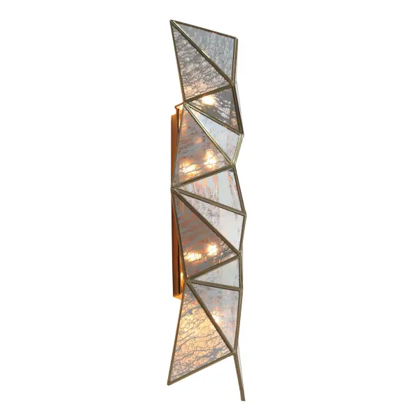 Geo-Gem 4-Light Wall Sconce in Artisan Brass - Image 5