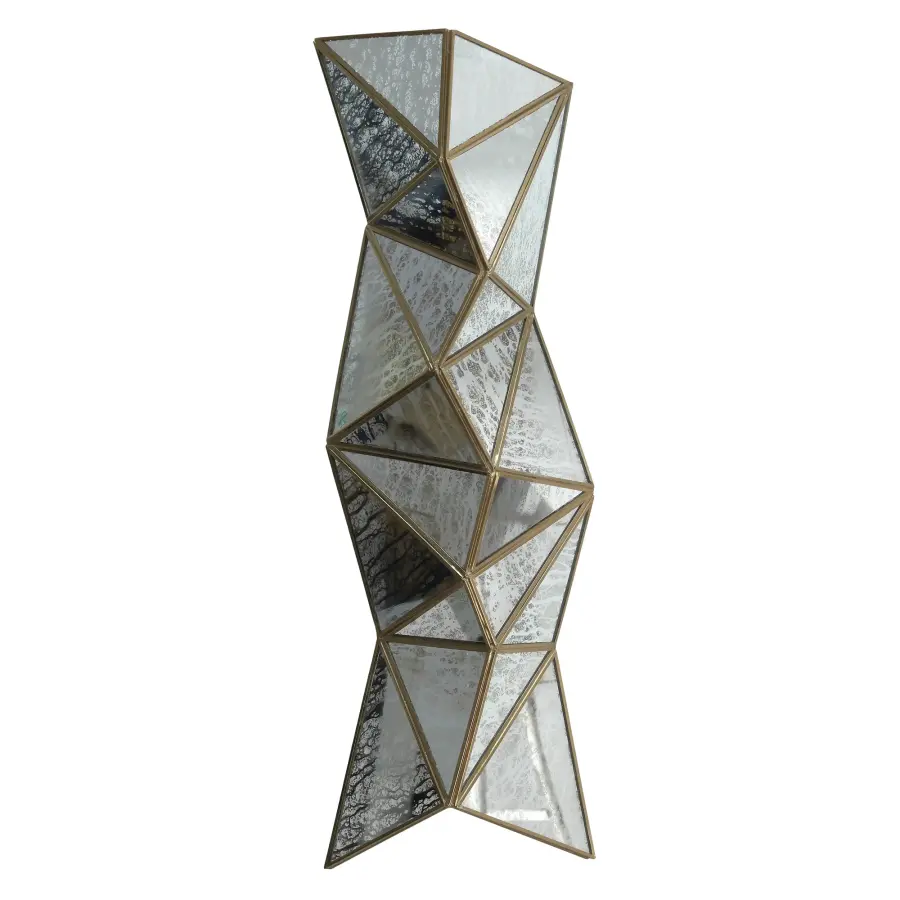 Geo-Gem 4-Light Wall Sconce in Artisan Brass - Image 6