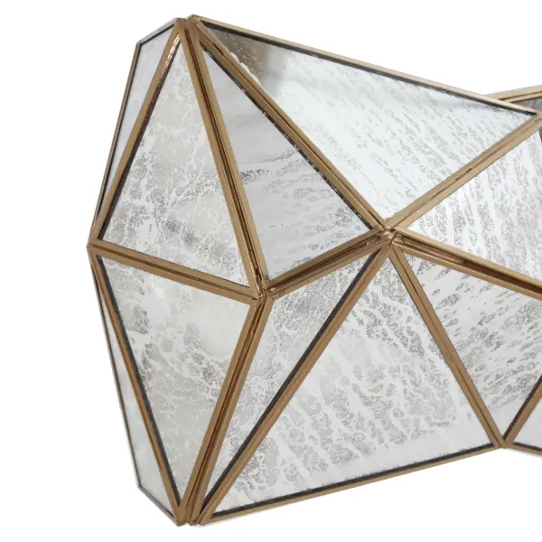 Geo-Gem 6-Light Island Chandelier in Artisan Brass - Image 3