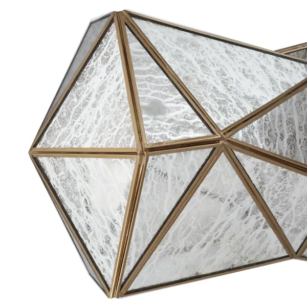 Geo-Gem 8-Light Island Chandelier in Artisan Brass - Image 3