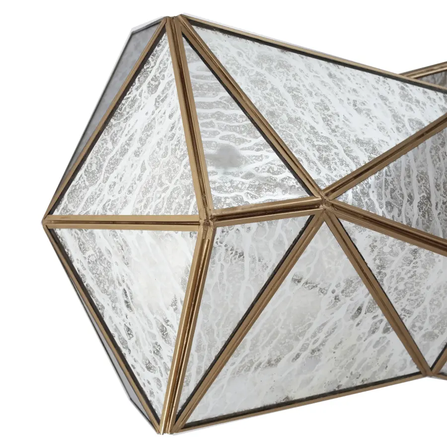Geo-Gem 8-Light Island Chandelier in Artisan Brass - Image 3