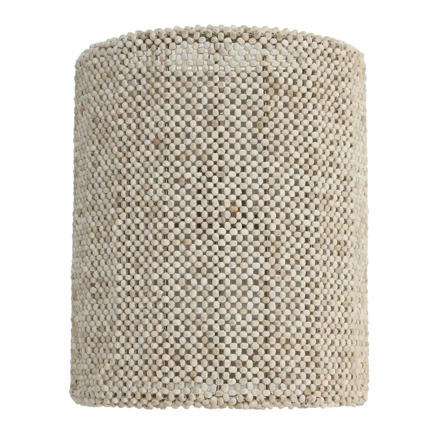 Copra 1-Light Wall Sconce with Coco Bead Shade - Image 4