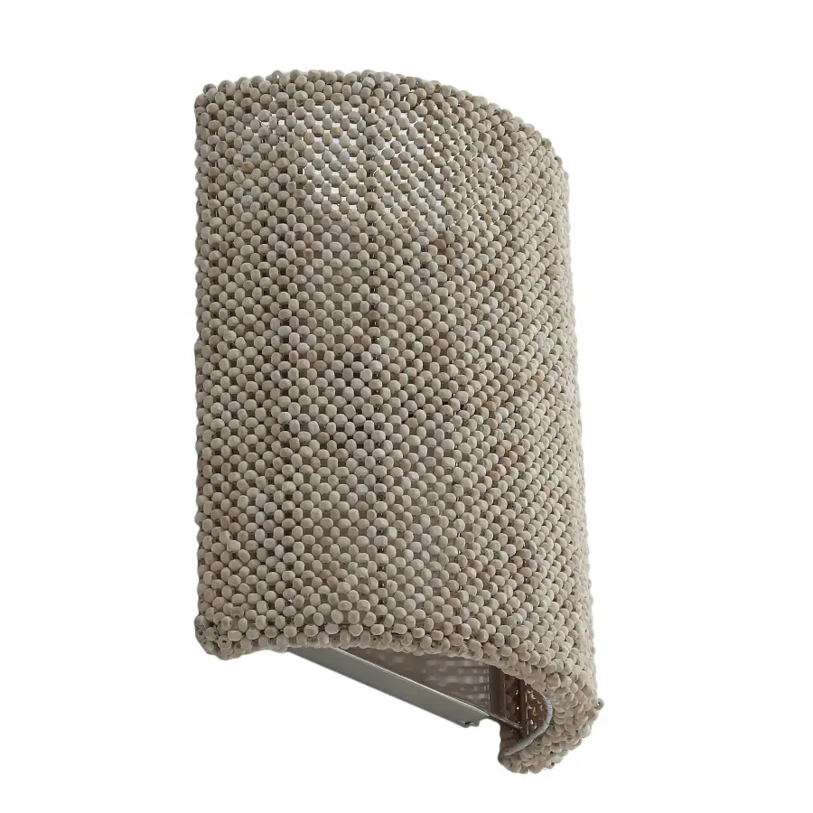 Copra 1-Light Wall Sconce with Coco Bead Shade - Image 5