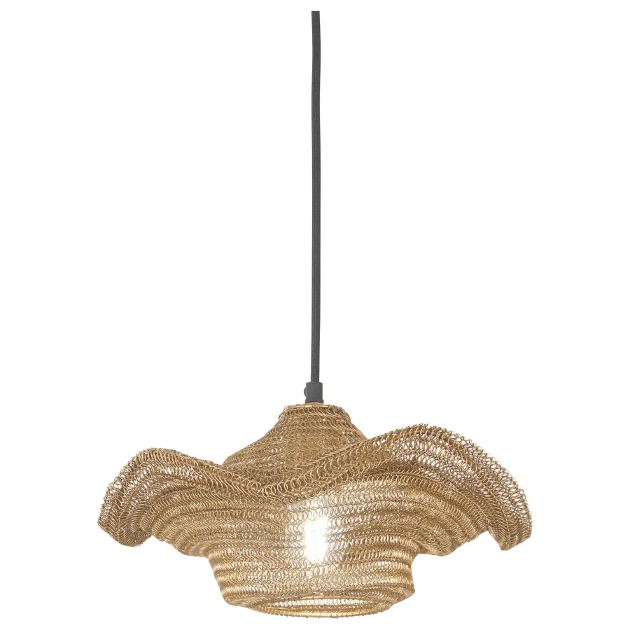 Marseille Gilded Brass Mesh Pendant Light - Image 1