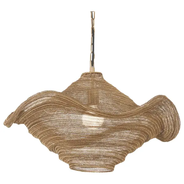 Marseille 1-Light Pendant in Gilded Brass - Image 1