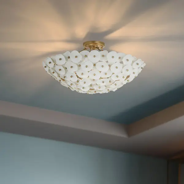 Coastlyn 22.5" 4-Light Semi Flush in Legacy Brass - Image 5