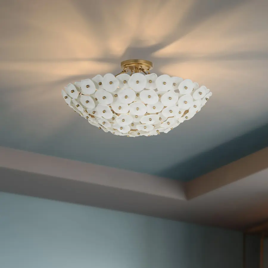 Coastlyn 22.5" 4-Light Semi Flush in Legacy Brass - Image 5