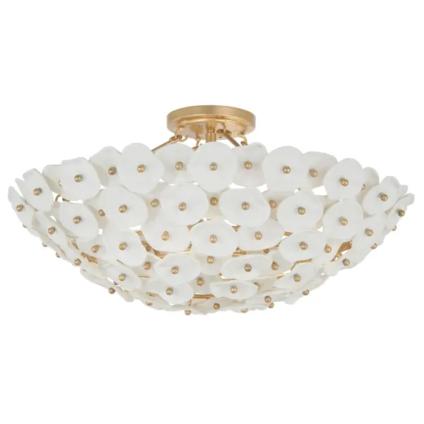 Coastlyn 22.5" 4-Light Semi Flush in Legacy Brass - Image 7