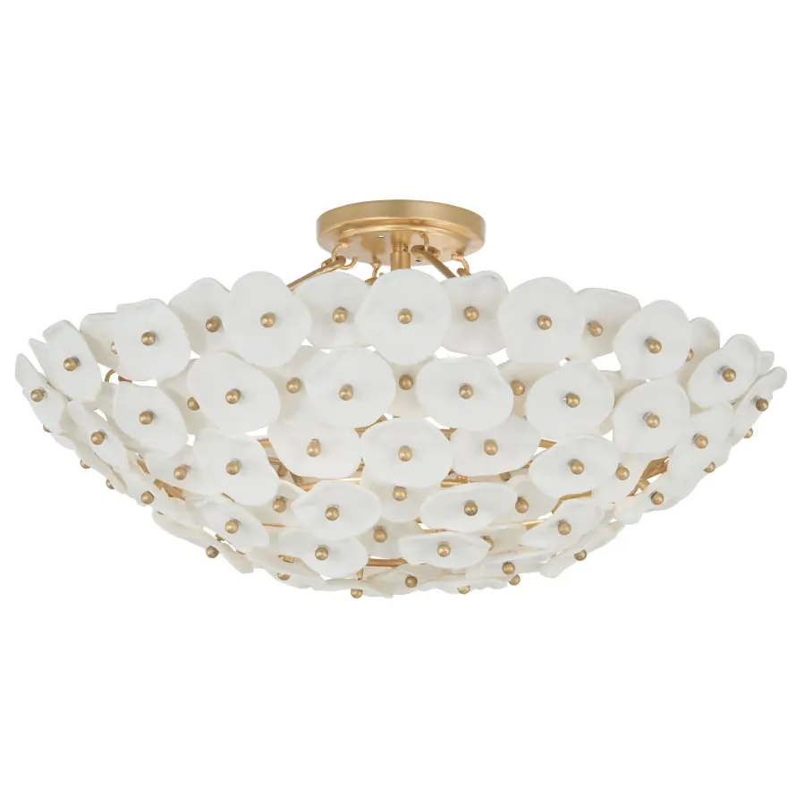 Coastlyn 22.5" 4-Light Semi Flush in Legacy Brass - Image 7