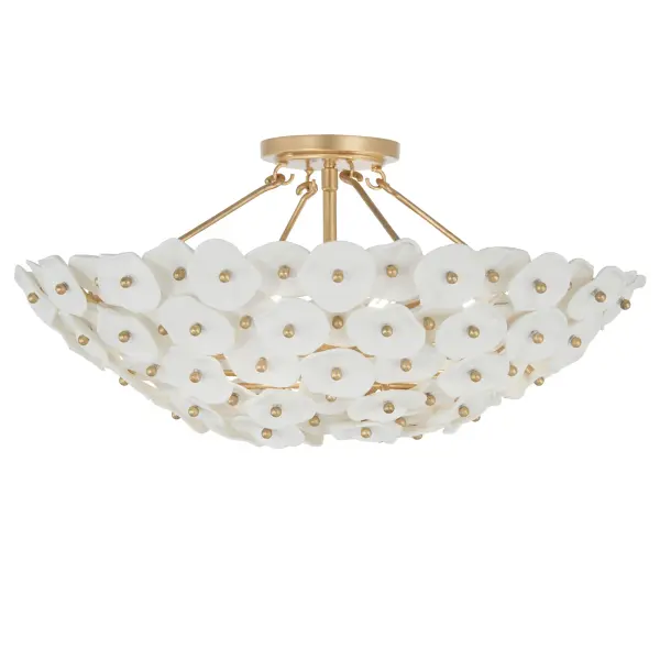 Coastlyn 22.5" 4-Light Semi Flush in Legacy Brass - Image 9