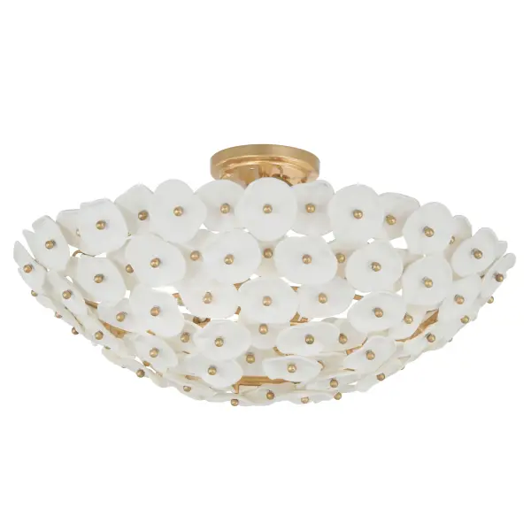 Coastlyn 22.5" 4-Light Semi Flush in Legacy Brass - Image 10