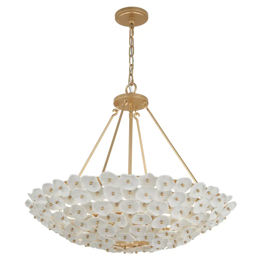 Coastlyn 28" 6-Light Pendant in Legacy Brass - Image 6